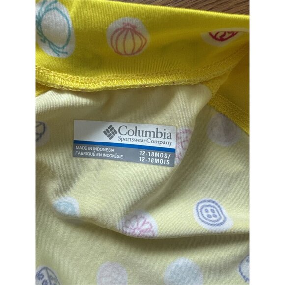 Columbia Sandy Shores Sunguard Suit with 50 UPF Baby Girls Size 12-18 Months - Picture 5 of 5